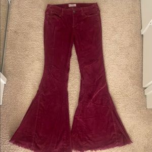 Free People low-rise flare cords